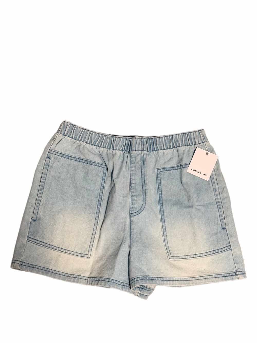 O'Neill Light Blue Elastic Waist Denim Shorts